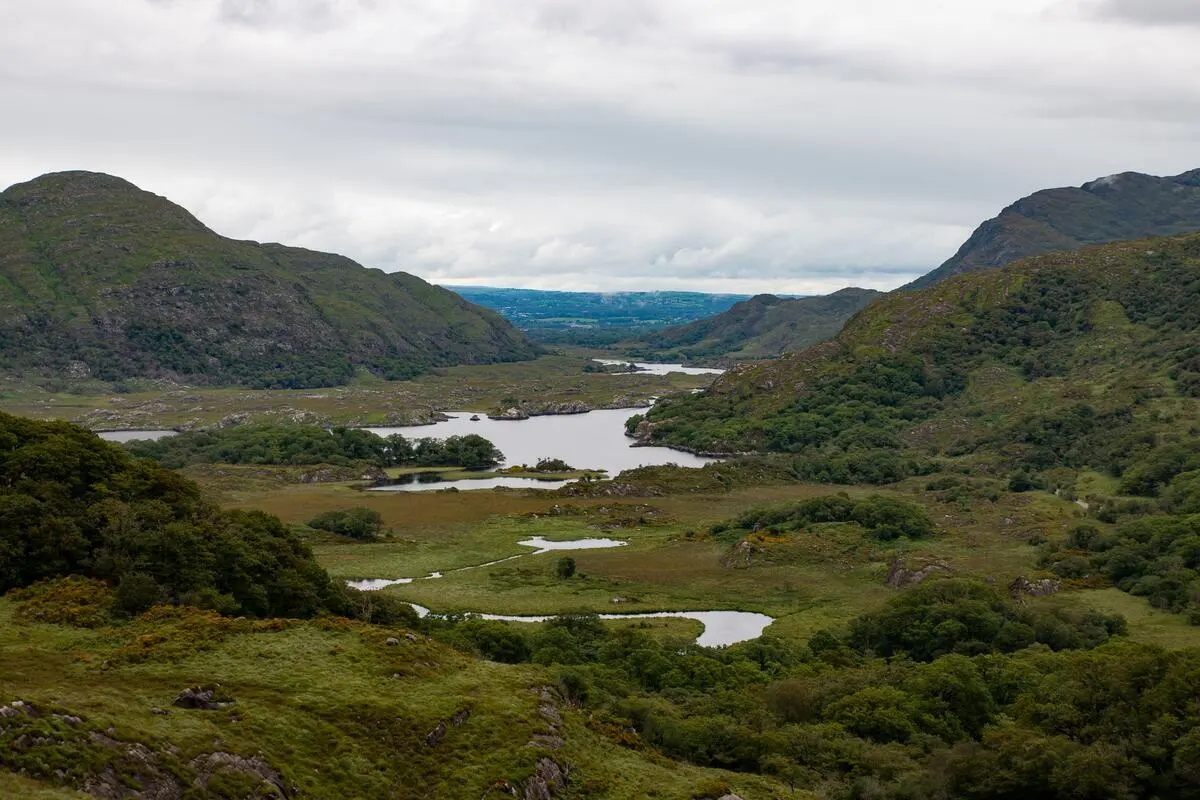 The Killarney lakes seen from Ladies View on the Ring of Kerry
